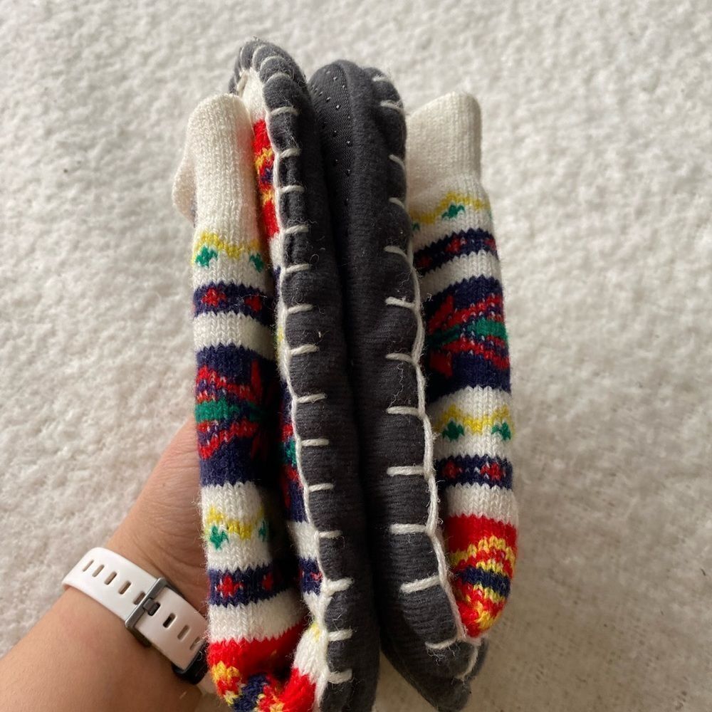Knit Pattern Slipper Boots - Picture 4 of 6